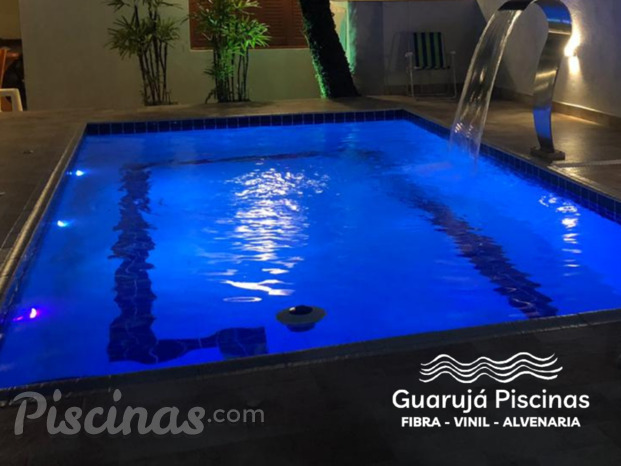 Piscina em Alvenaria com Iluminação em Superled