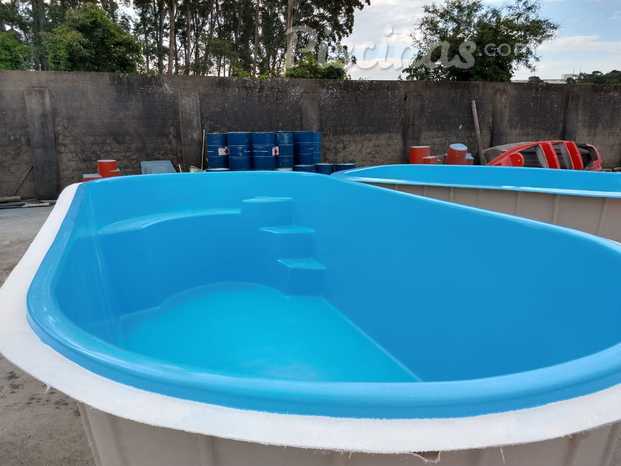 Piscina 6m bco/escadas instalada com todos os equipamentos com entrada e saldo em até 10x sem juros